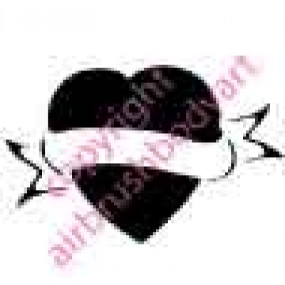 0243 heart reusable stencil